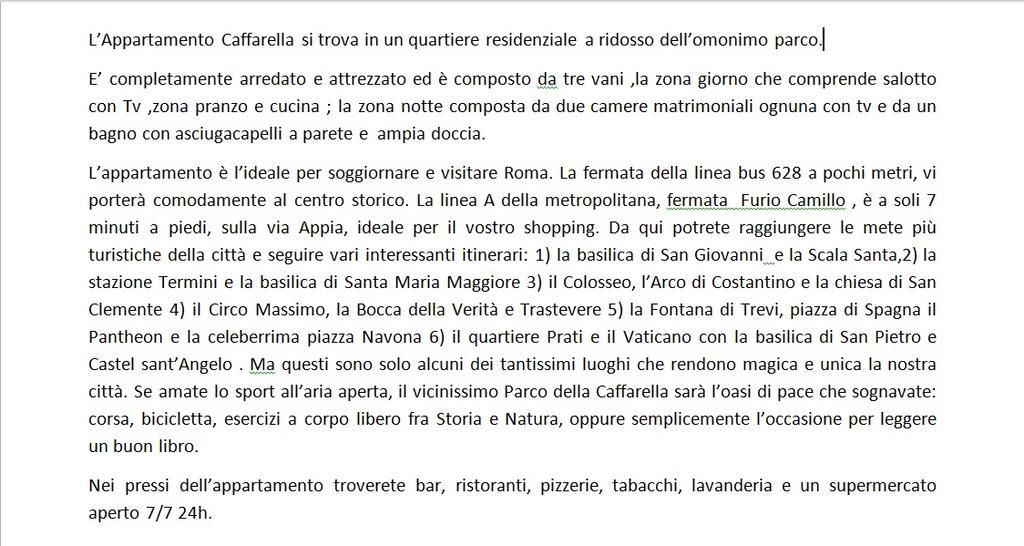 Appartamento Caffarella Rome Buitenkant foto